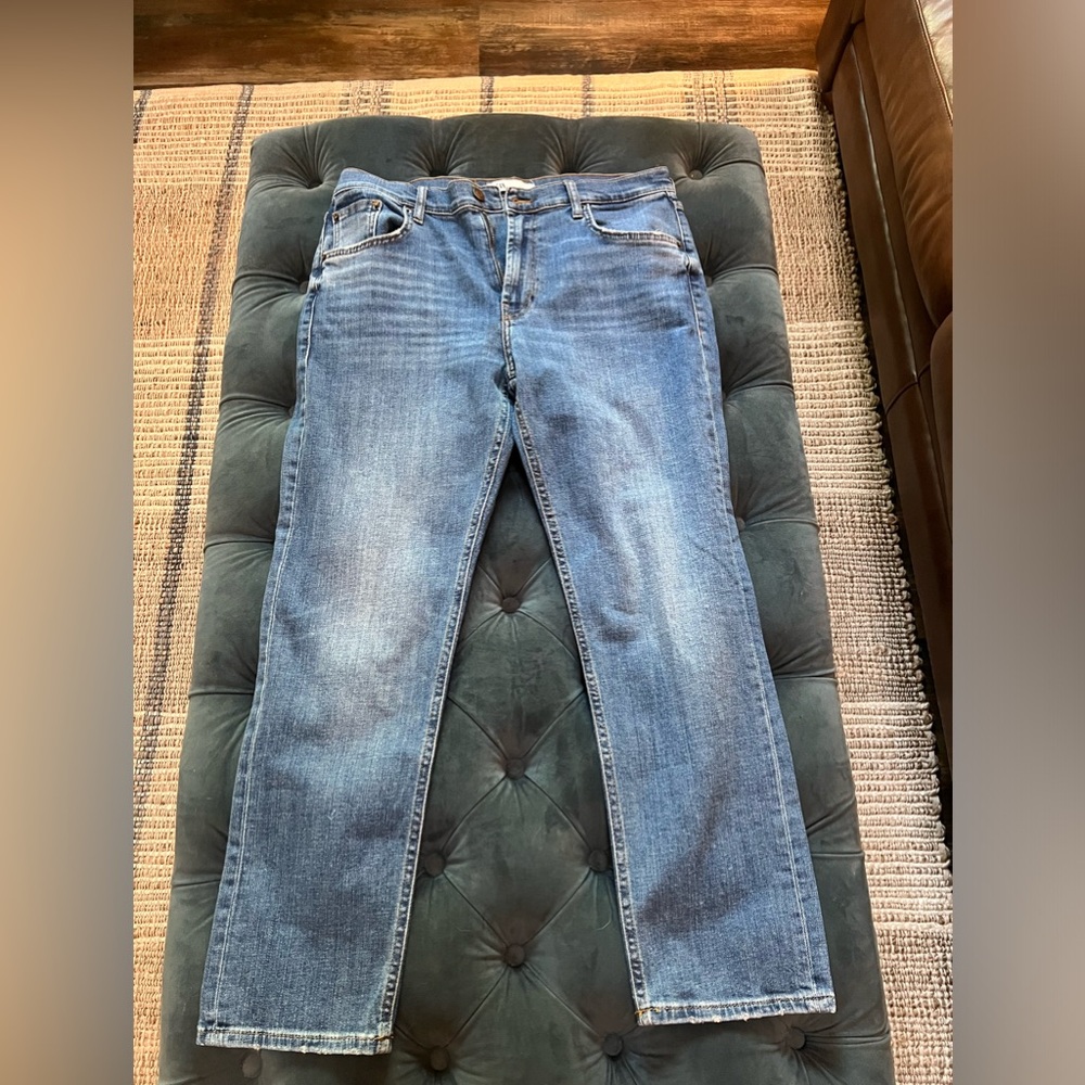 Zara women’s jeans size 12 high rise (11 inches) straight